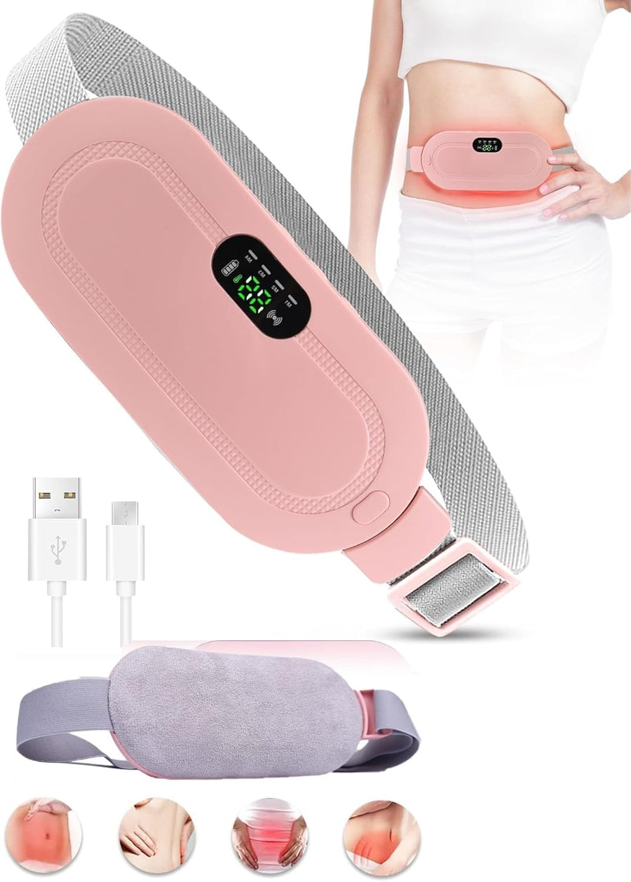 Heat + massage relief for period, back and belly pain