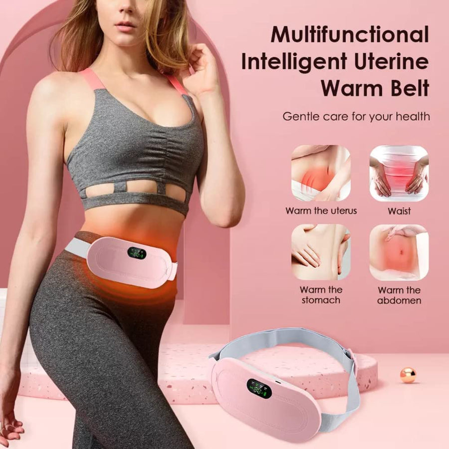Heat + massage relief for period, back and belly pain